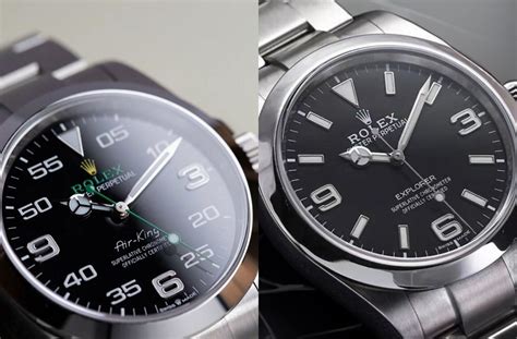 rolex explorer 39mm gmt vs airking 40mm|Explorer Vs Air King: Our Complete Guide .